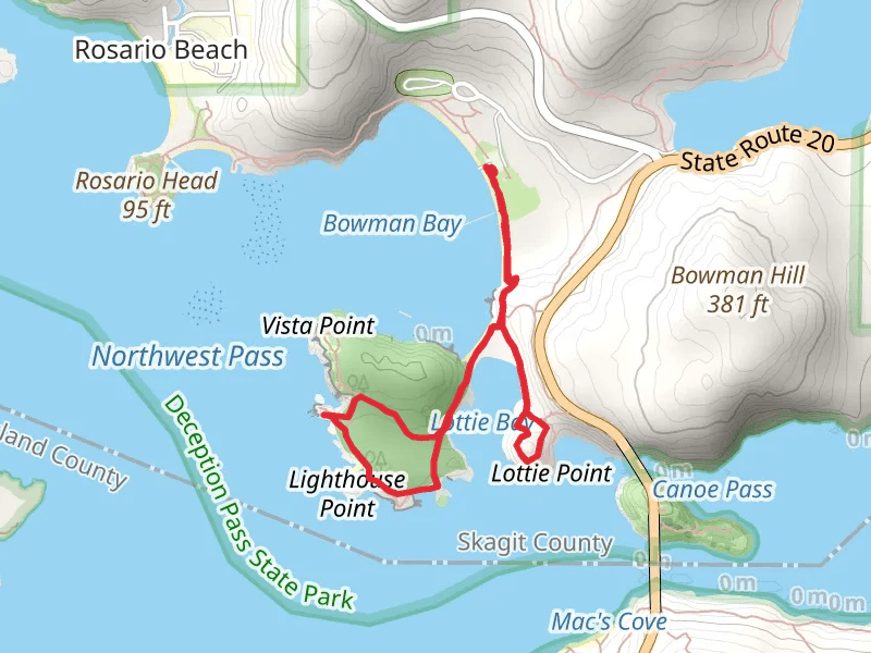 Lighthouse Point Loop and Lottie Point Loop