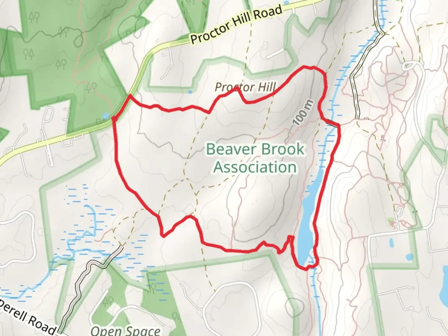 An image depicting the trail Beaver Brook Loop via Meadow Trail and its surrounding area.