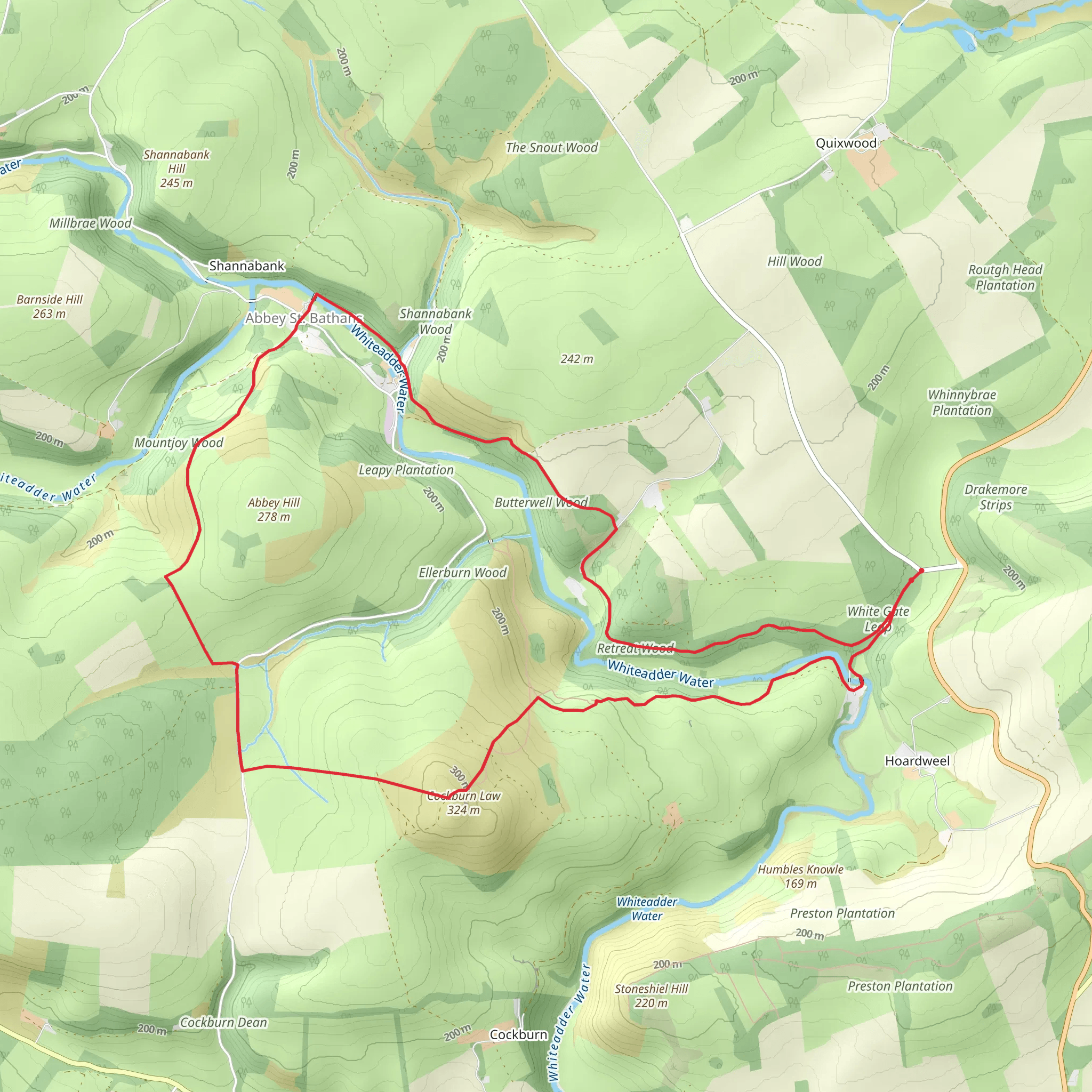 Cockburn Law and Abbey Hill Loop mobile static map