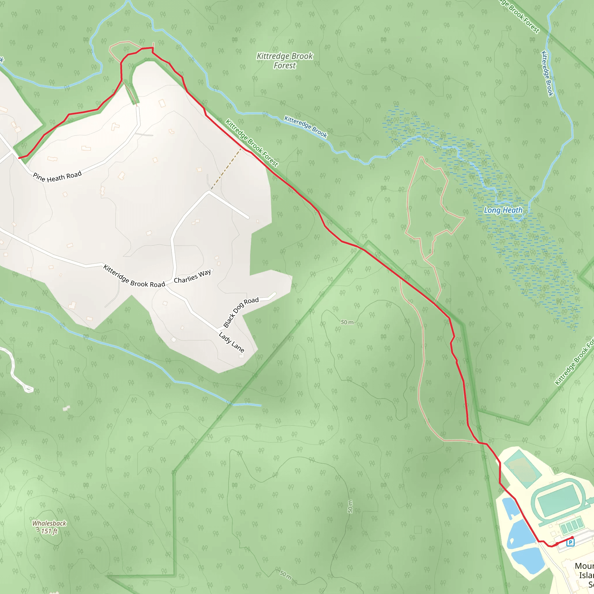 Kitteridge Brook - Acadia National Park mobile static map