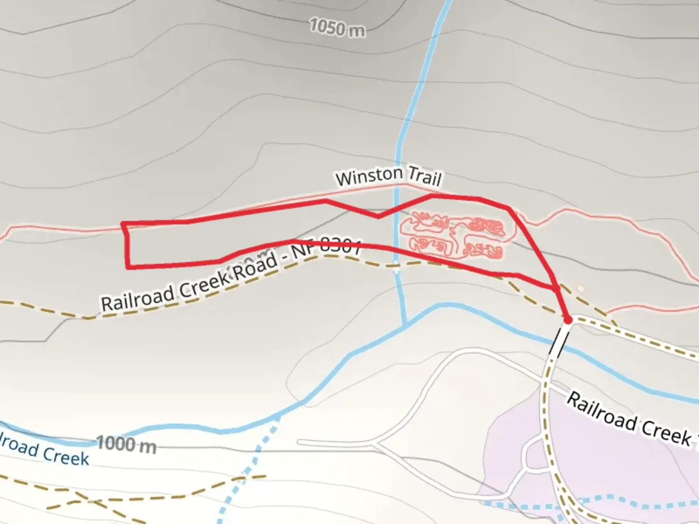 An image depicting the trail Winston Interpretive Trail and its surrounding area.
