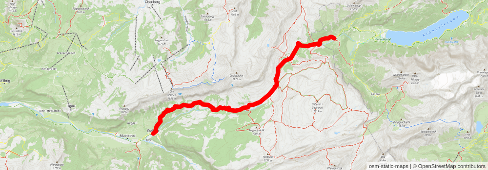 Pragelpass-Weg stage 2 Map