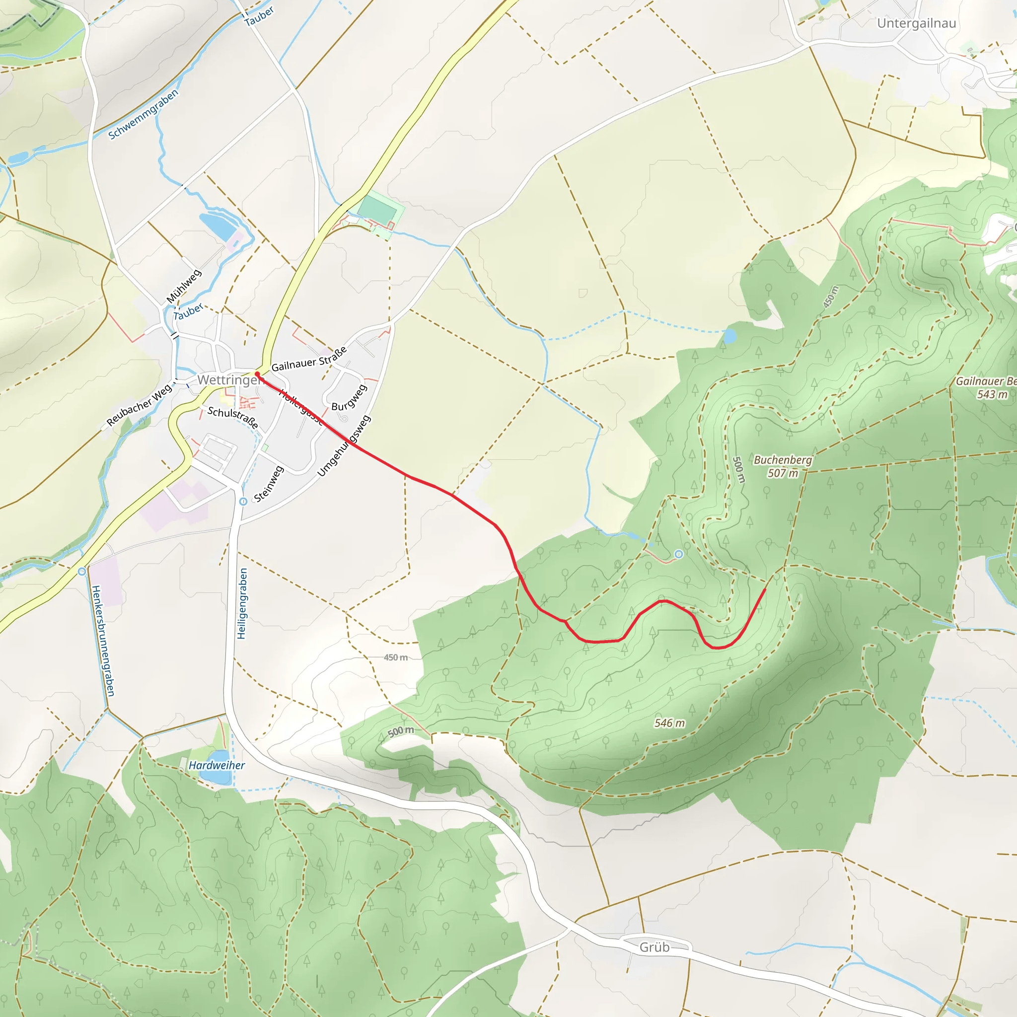 Roter Flieger and Wettringen Woernitz mobile static map