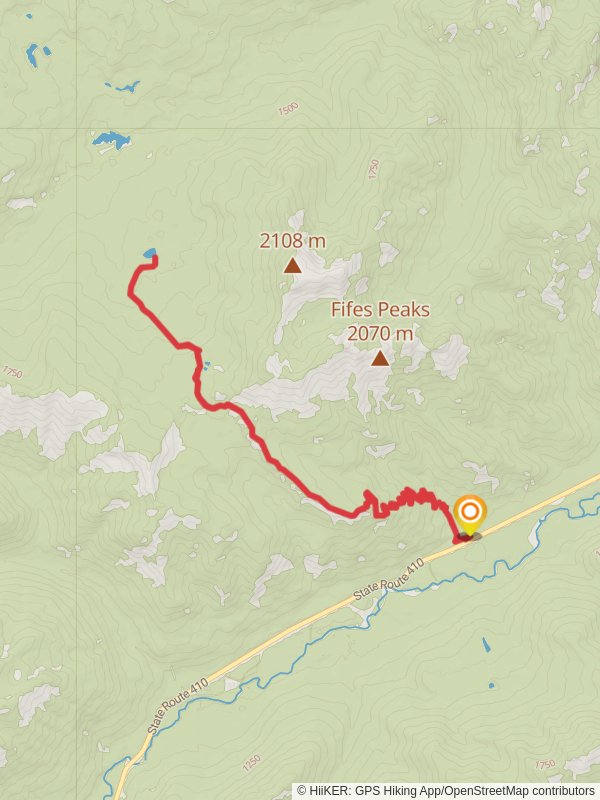 Sheepherder Lake Trail mobile static map