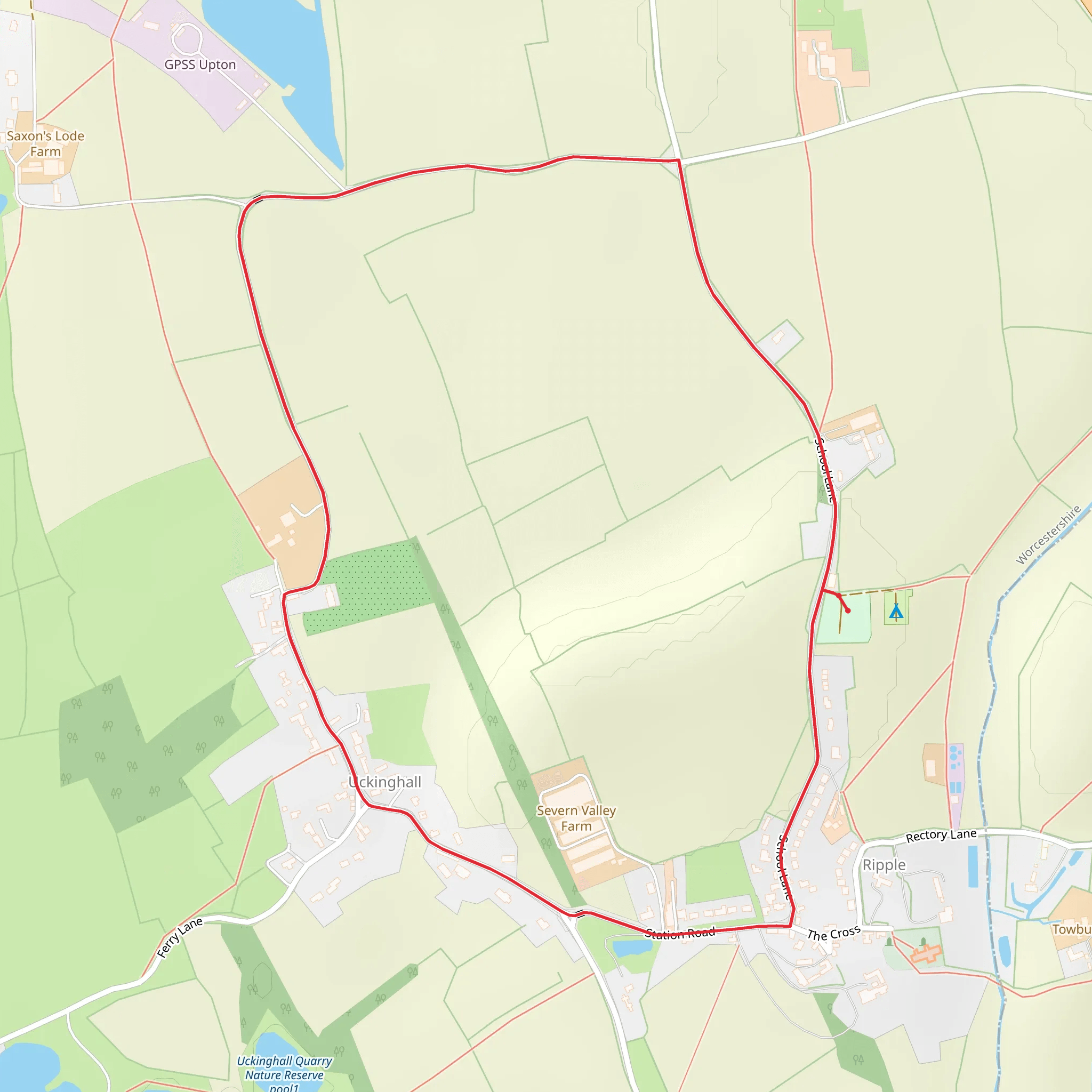 Saxon's Lode Loop mobile static map