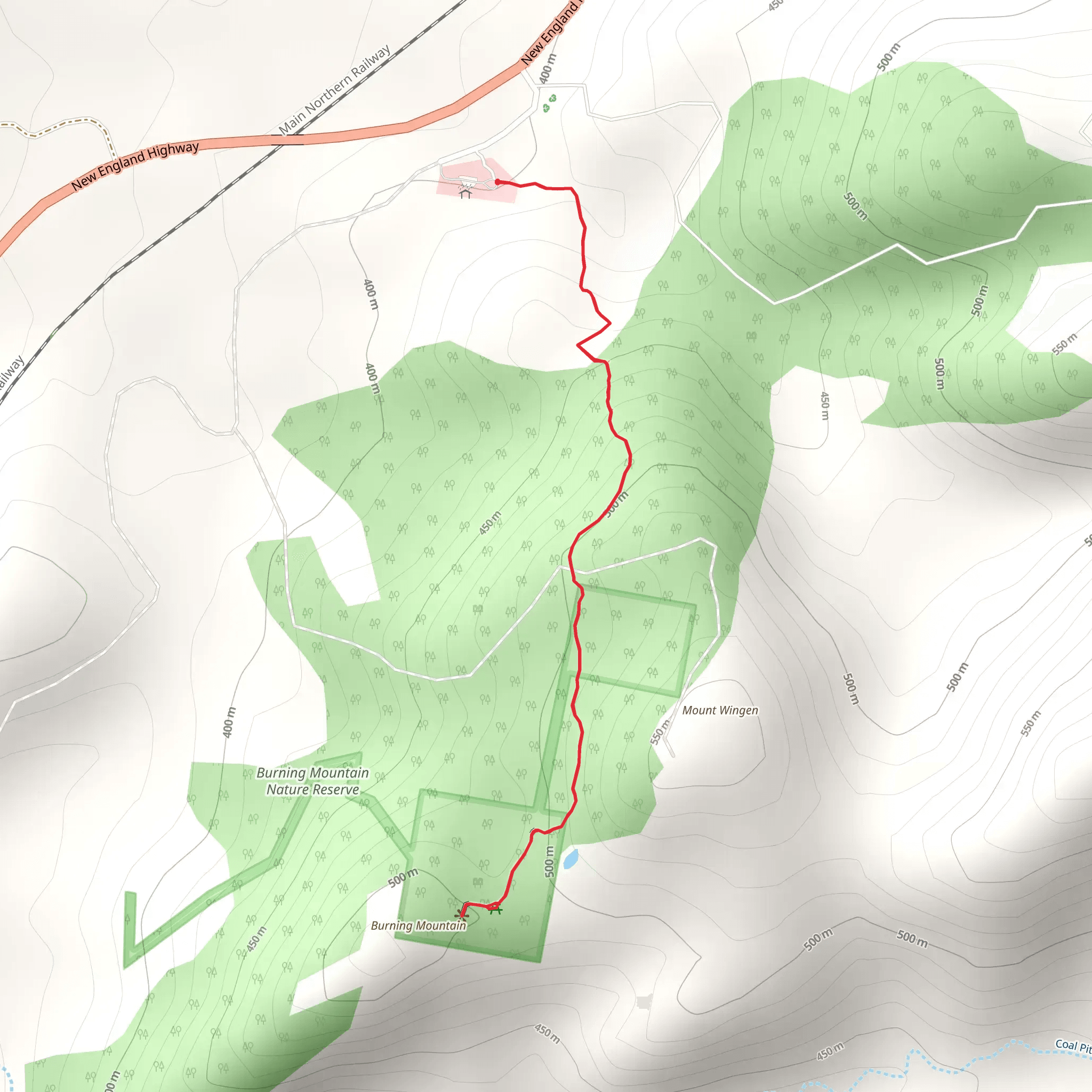 Burning Mountain Walk mobile static map