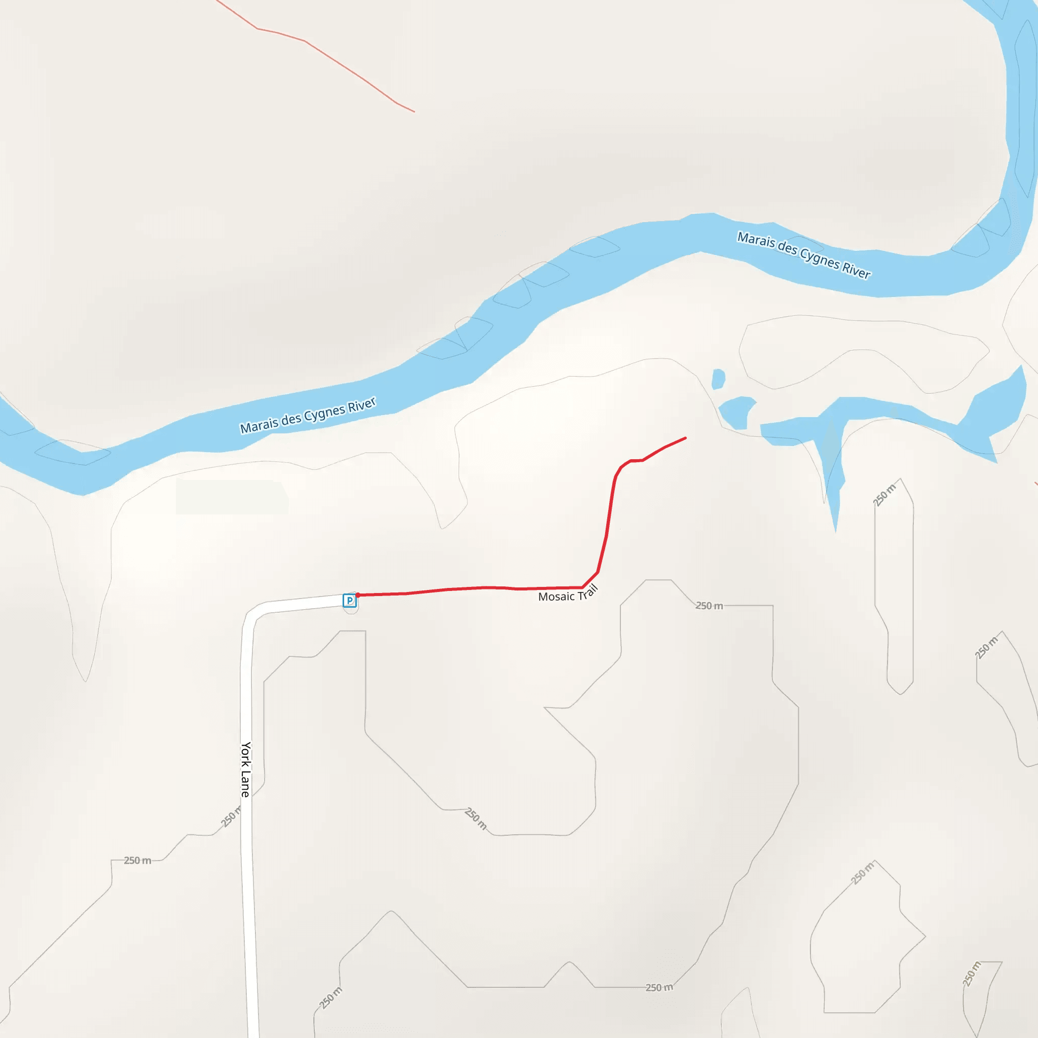 Mosaic Trail mobile static map