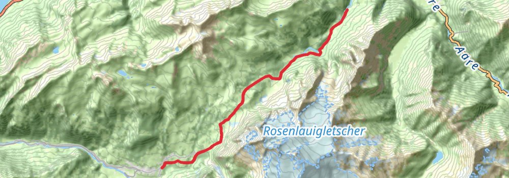 Via Alpina - Green Trail stage 15 Map
