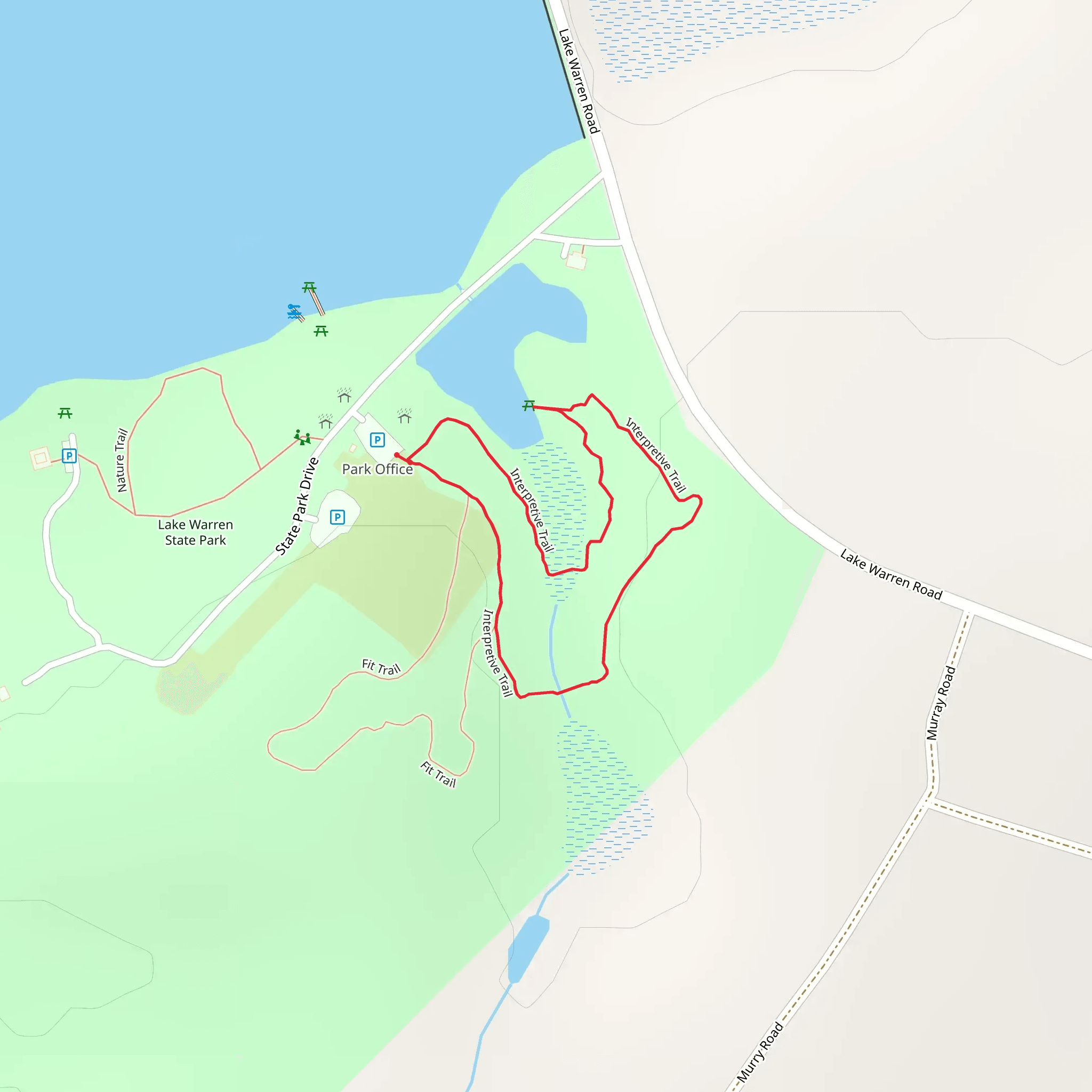 Interpretive Loop Trail mobile static map
