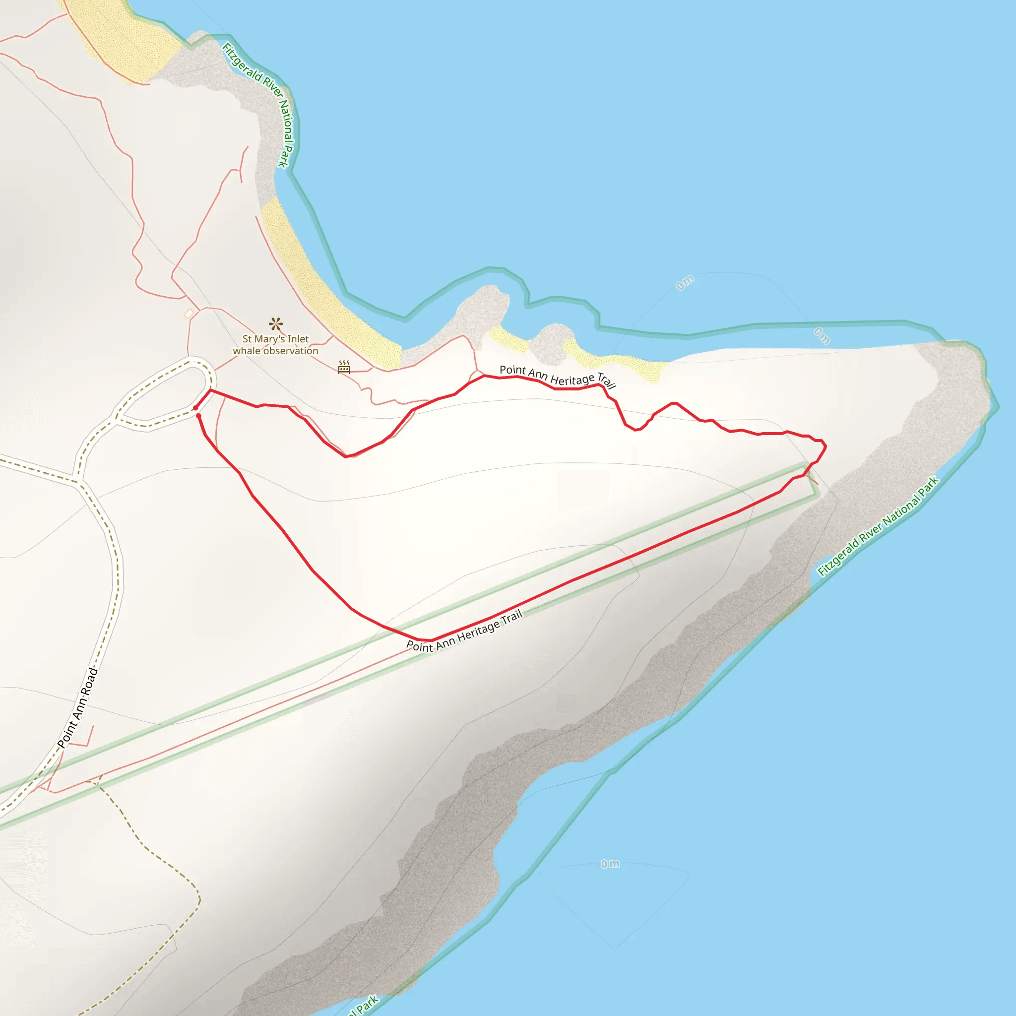 Point Ann Heritage Trail mobile static map