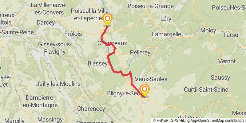 GR 2 - Sentier de la Seine stage 2 Map