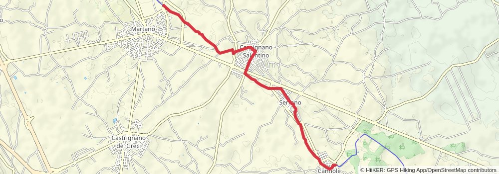 Via Francigena stage 160 Map
