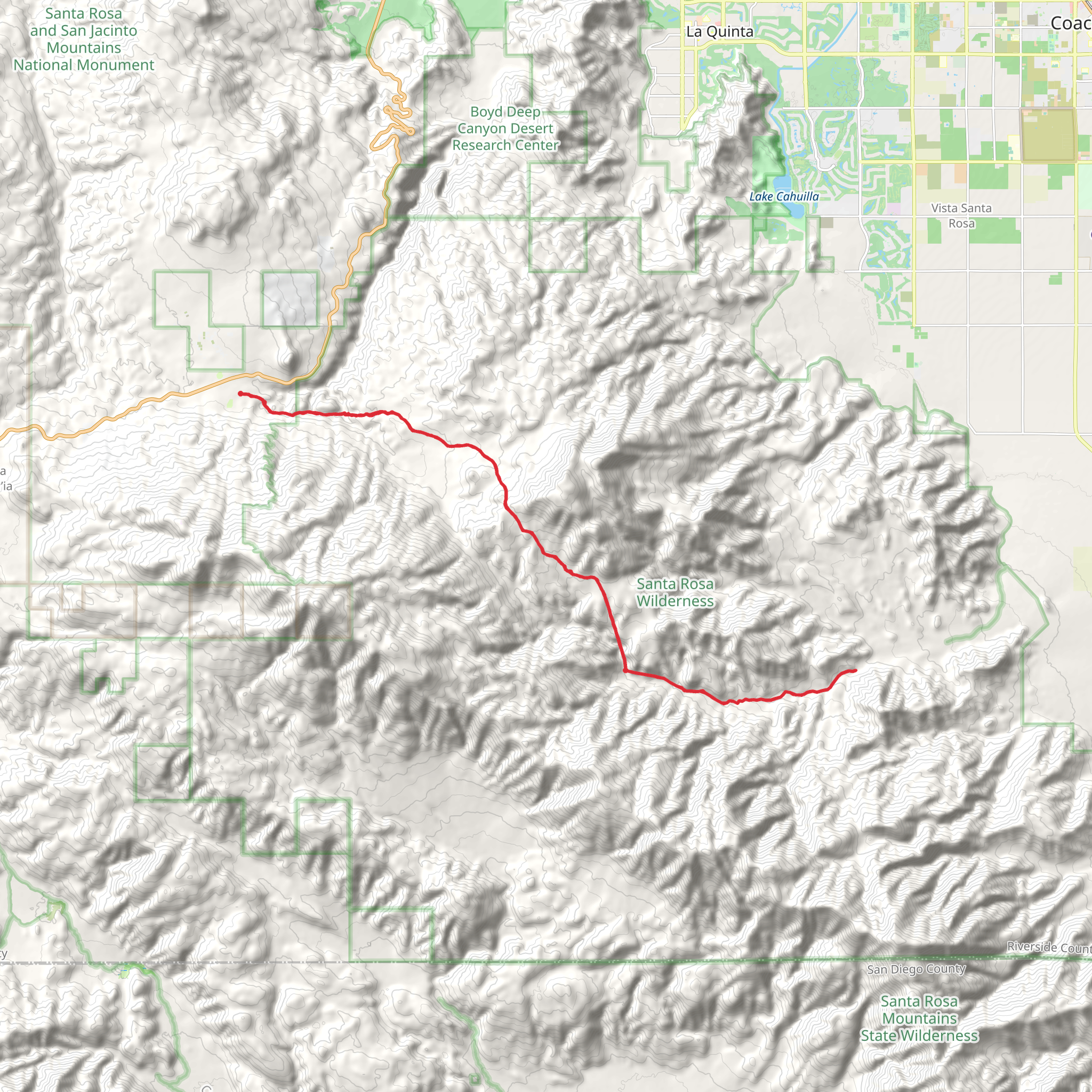 Cactus Springs Trail mobile static map