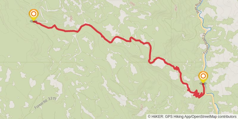 Oregon Timber Trail stage 9 Map