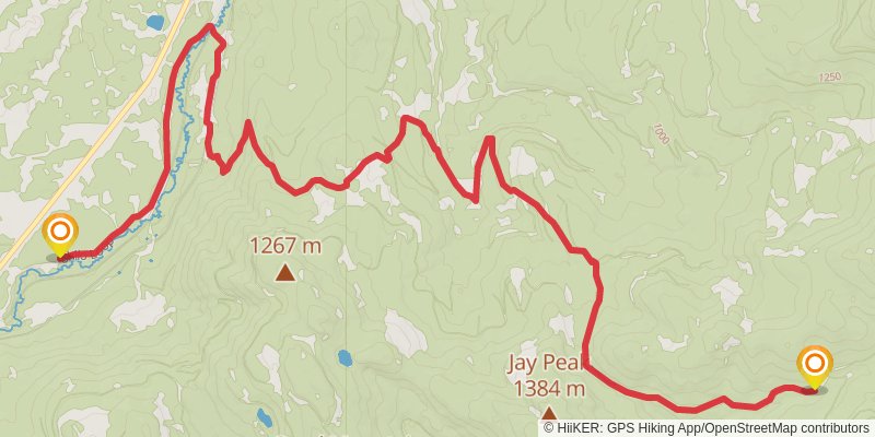 Idaho Centennial Trail stage 77 Map