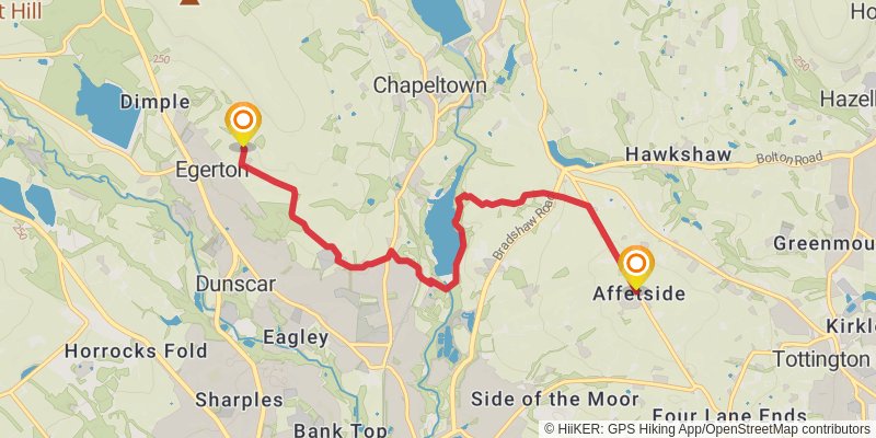 Rotary Way - Bolton stage 5 Map