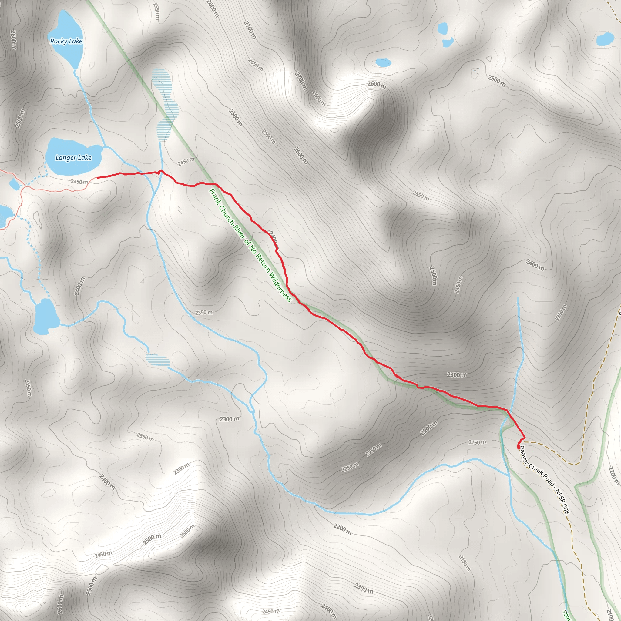 Langer Lake Trail mobile static map