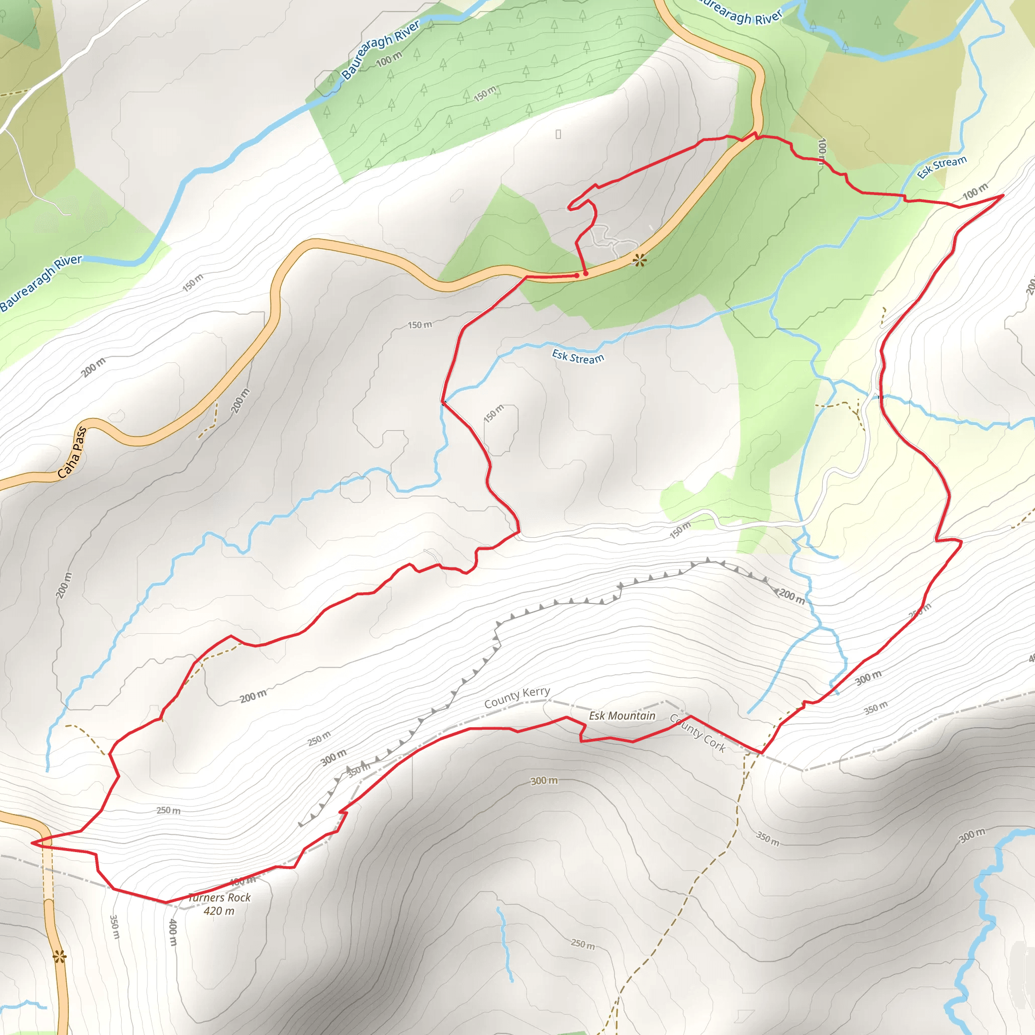 Cailleach Beara Loop - Bonane Beara mobile static map