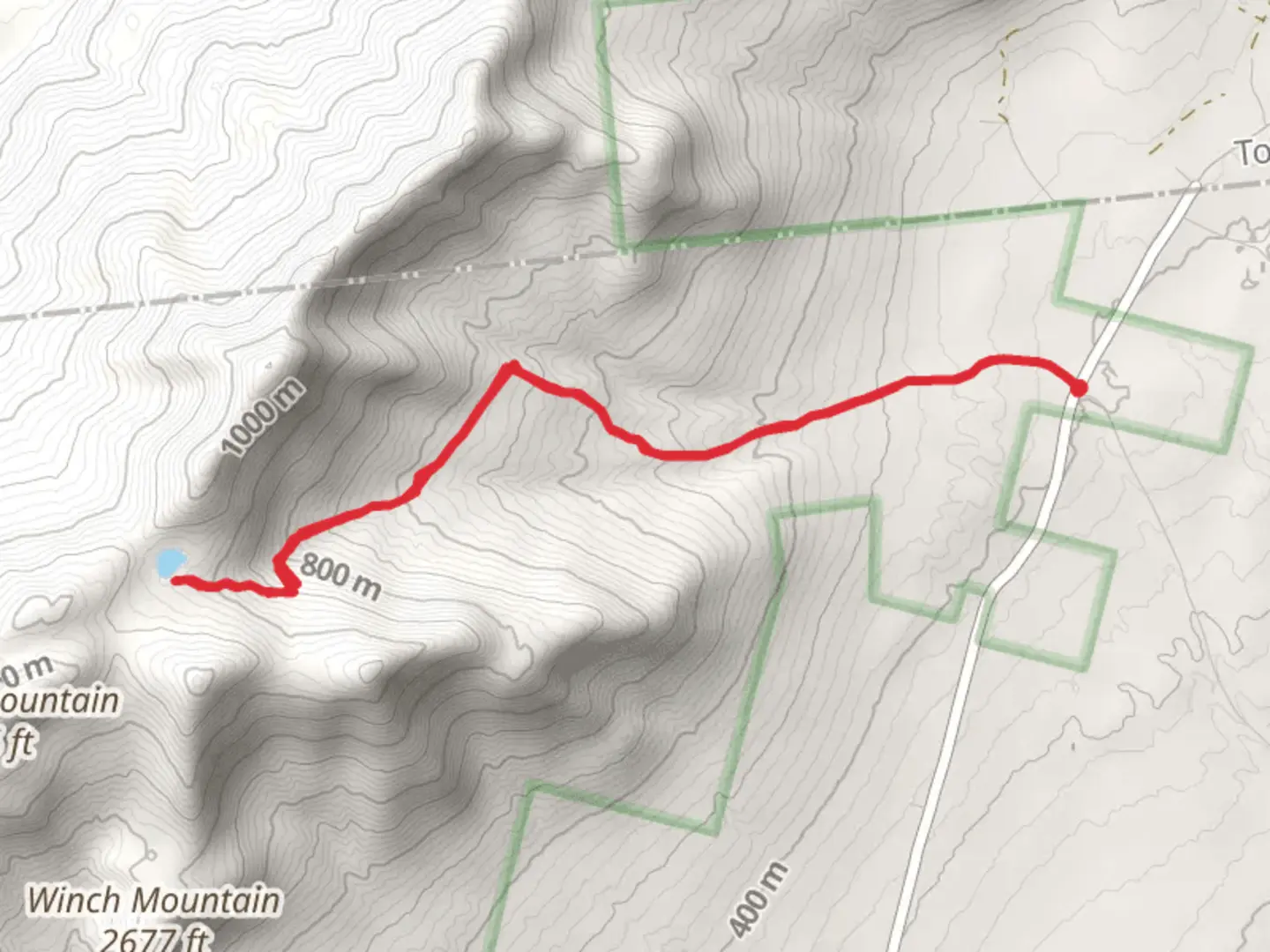 An image depicting the trail Cooper Kill Pond and its surrounding area.