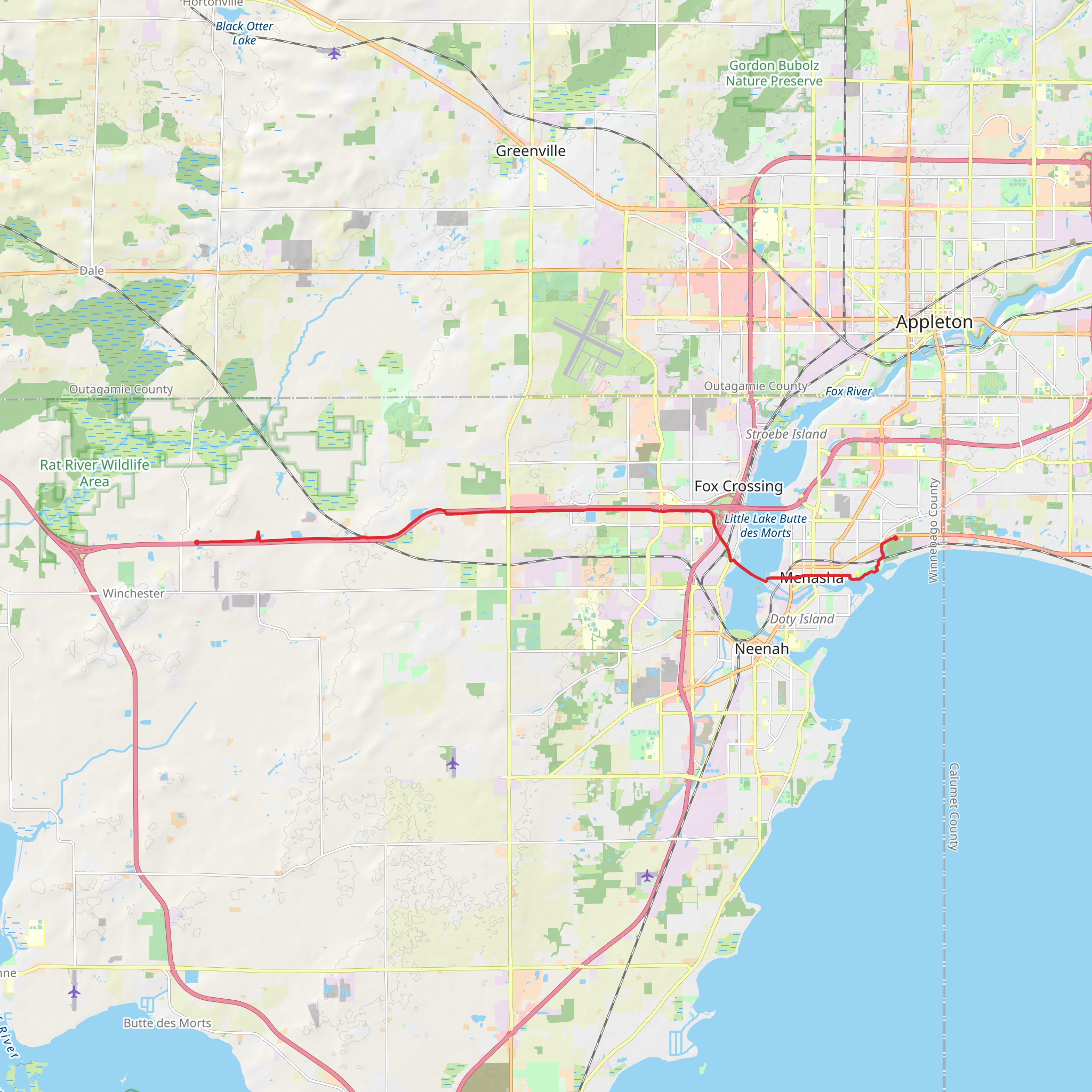 Friendship Trail mobile static map