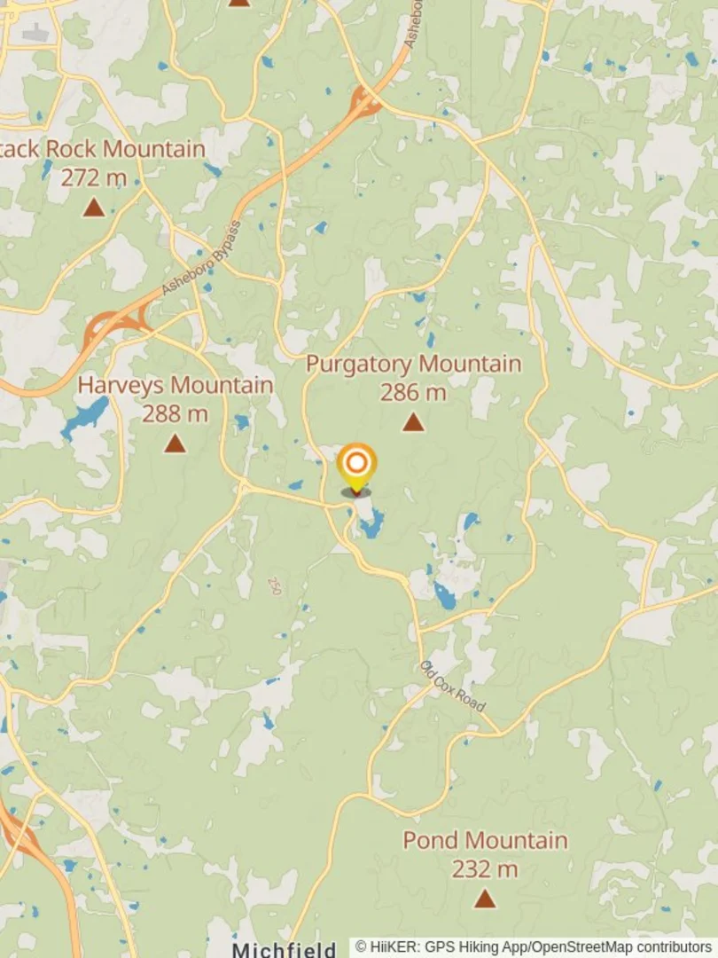 An image depicting the trail Purgatory Trail and its surrounding area.