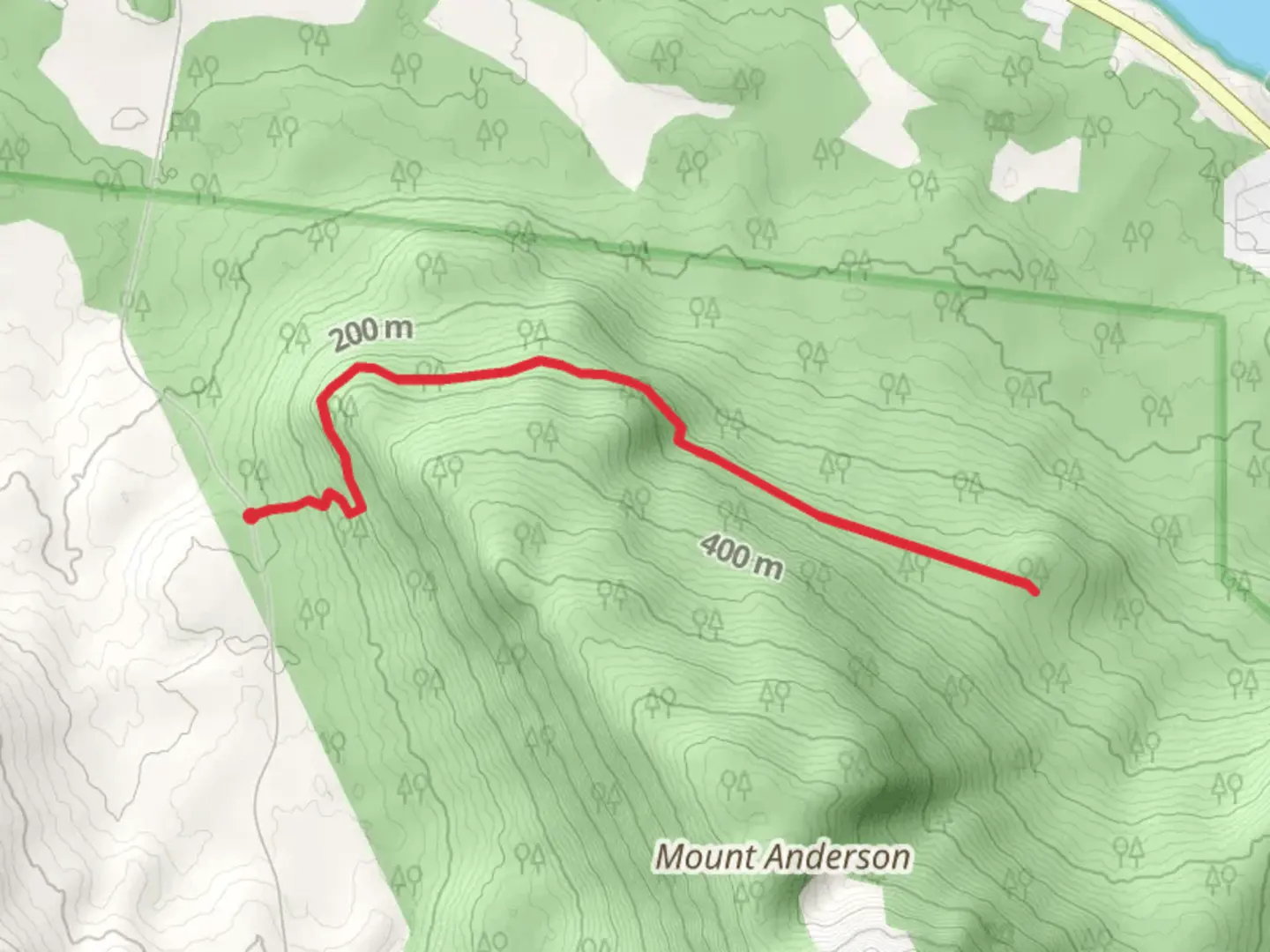 An image depicting the trail Treadwell Ditch Trail - Short and its surrounding area.