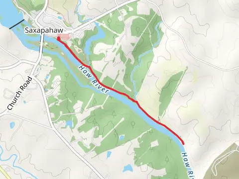 Haw River Short Trail from Saxapahaw