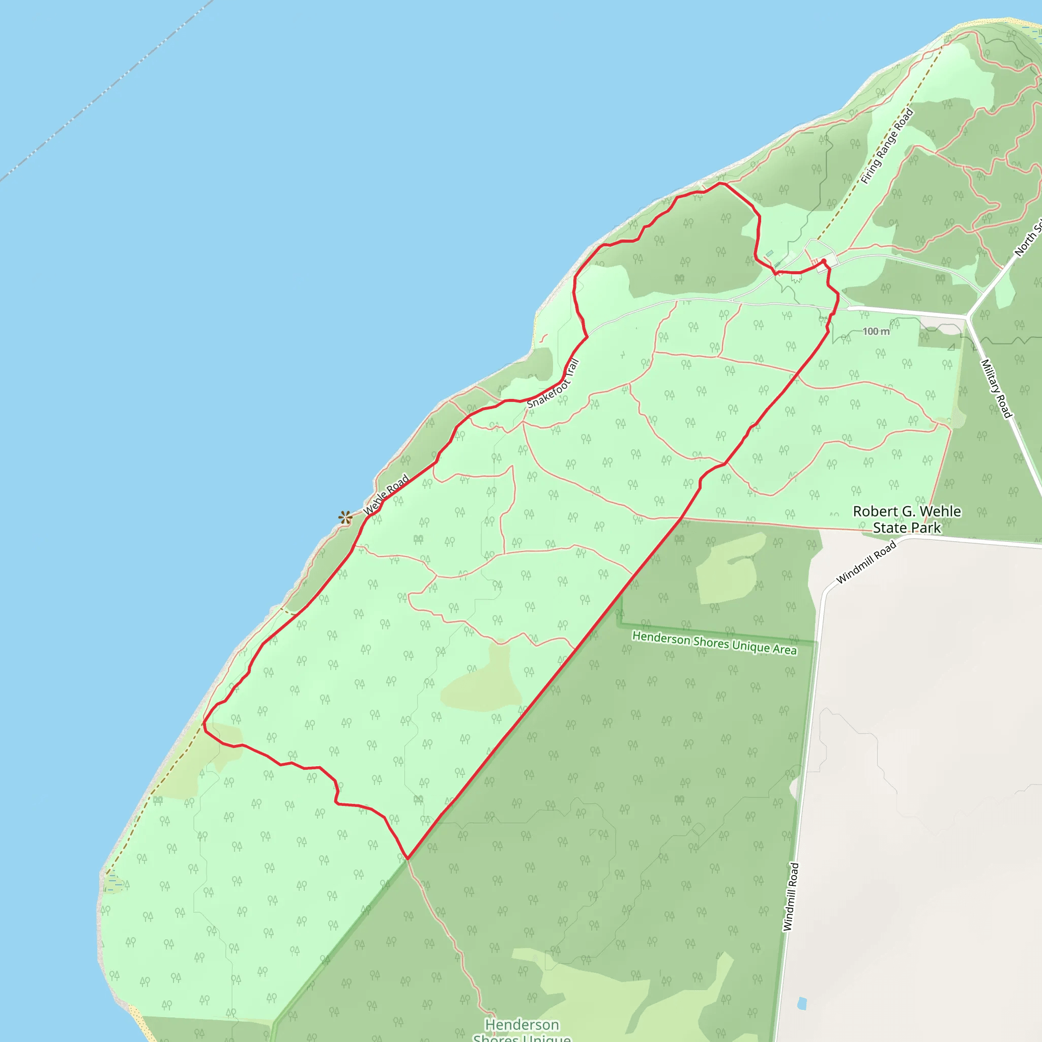 Snakefoot Trail Loop mobile static map
