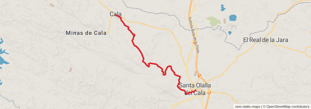 GR 48 - Sierra Morena - Andalusia stage 6 Map