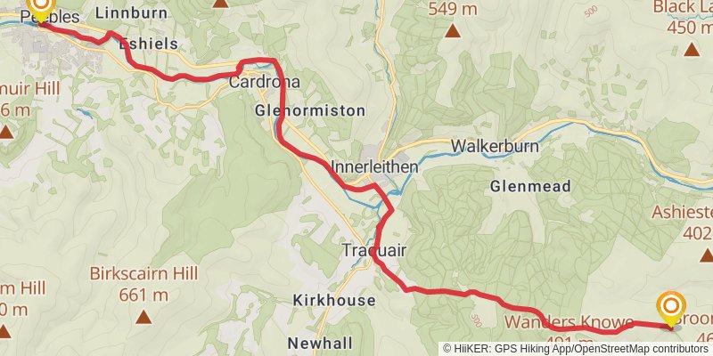 St Wilfrid's Way stage 9 Map