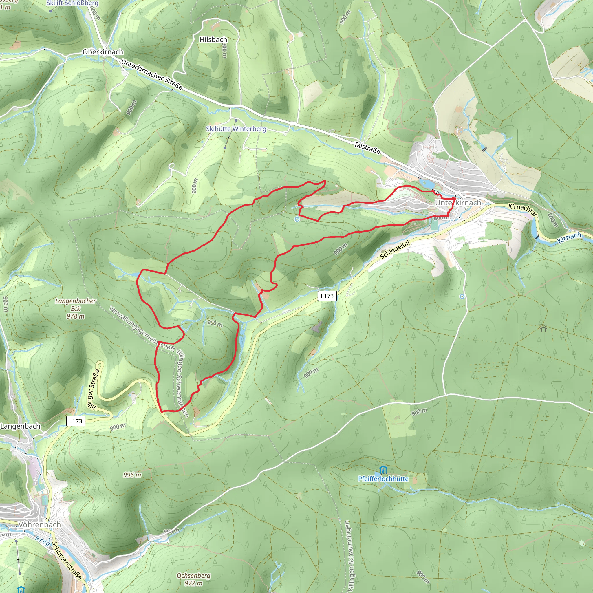 Duerrheimer Wald - Beim Umsetzer and Hochschwarzwald-Jakobusweg mobile static map