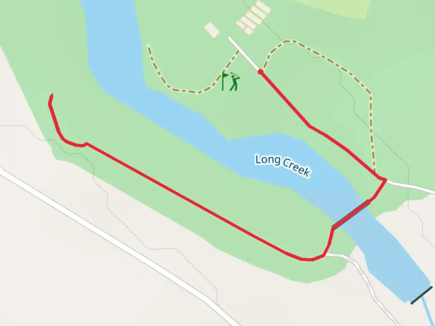 An image depicting the trail Long Creek and its surrounding area.