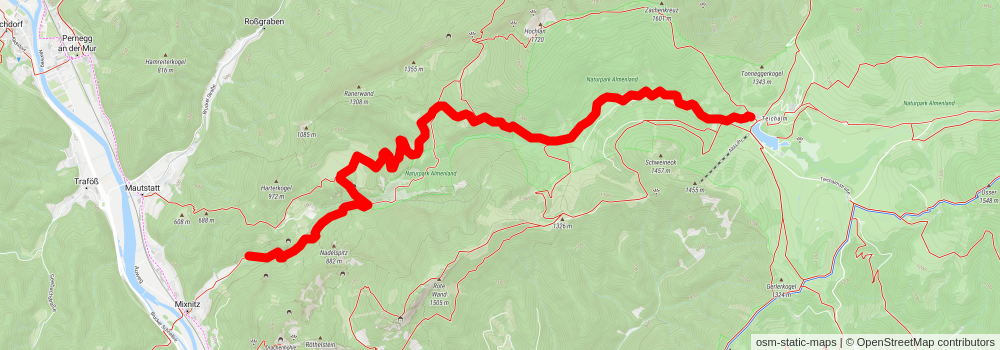 Bärenschützklamm to Hochlantsch stage 2 Map