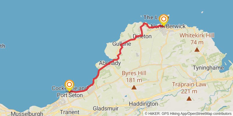 John Muir Way stage 9 Map