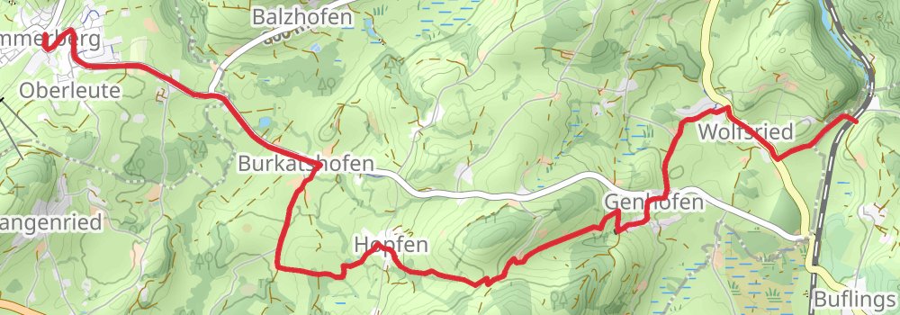 Münchner Jakobsweg stage 13 Map
