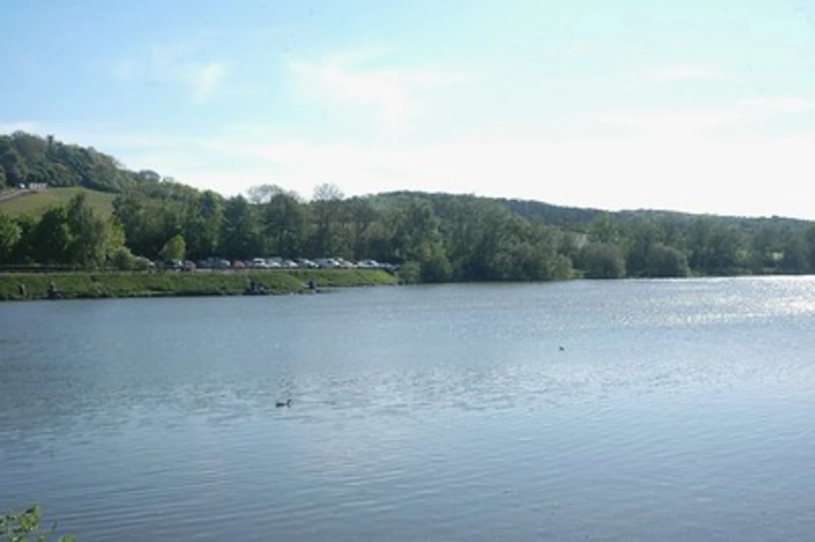 An image depicting the trail Codnor Park Reservoir via Leabrooks Railway Path and its surrounding area.
