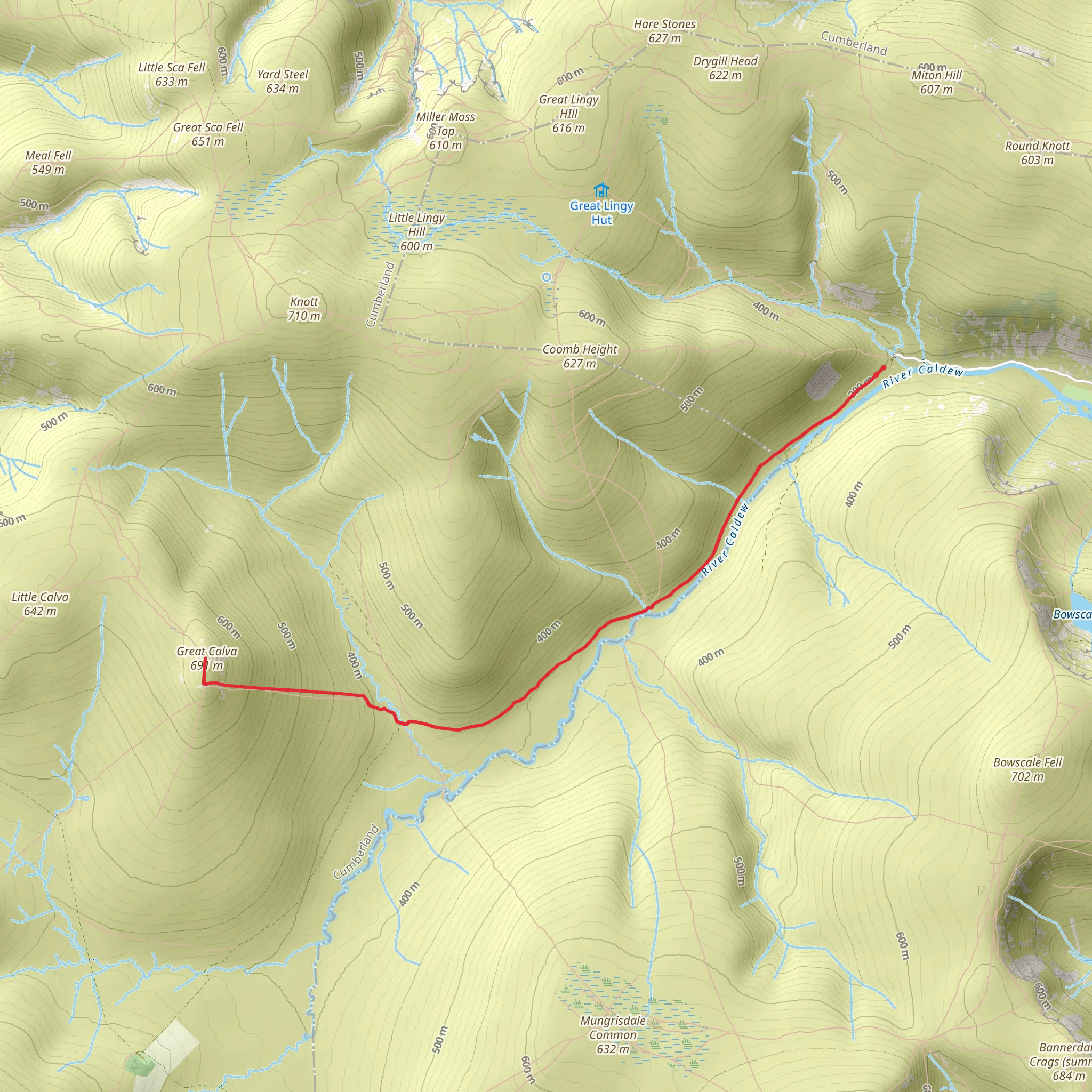 Great Calva mobile static map
