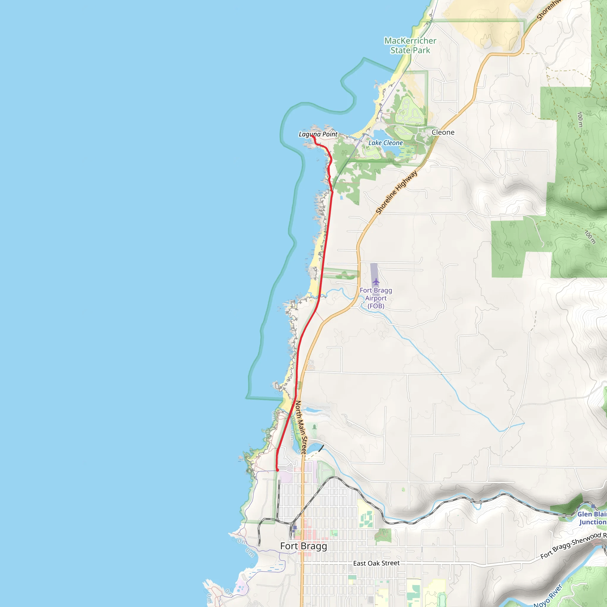 Haul Road Multiuse Path Trail mobile static map