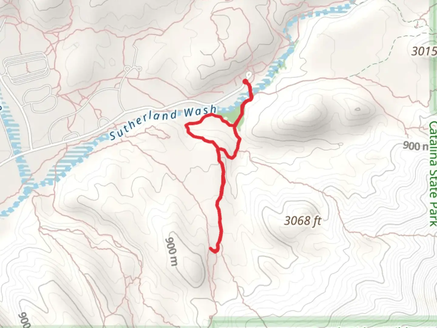 An image depicting the trail Bridle Loop Trail and its surrounding area.