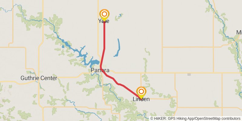 American Discovery Trail North Route stage 152 Map