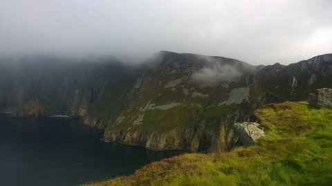 An image depicting the trail Sliabh Liag Cliff Top Path to Trig Point and its surrounding area.