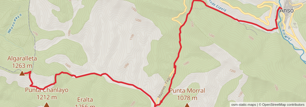 GR 15 - Subpyrenean Path stage 17 Map