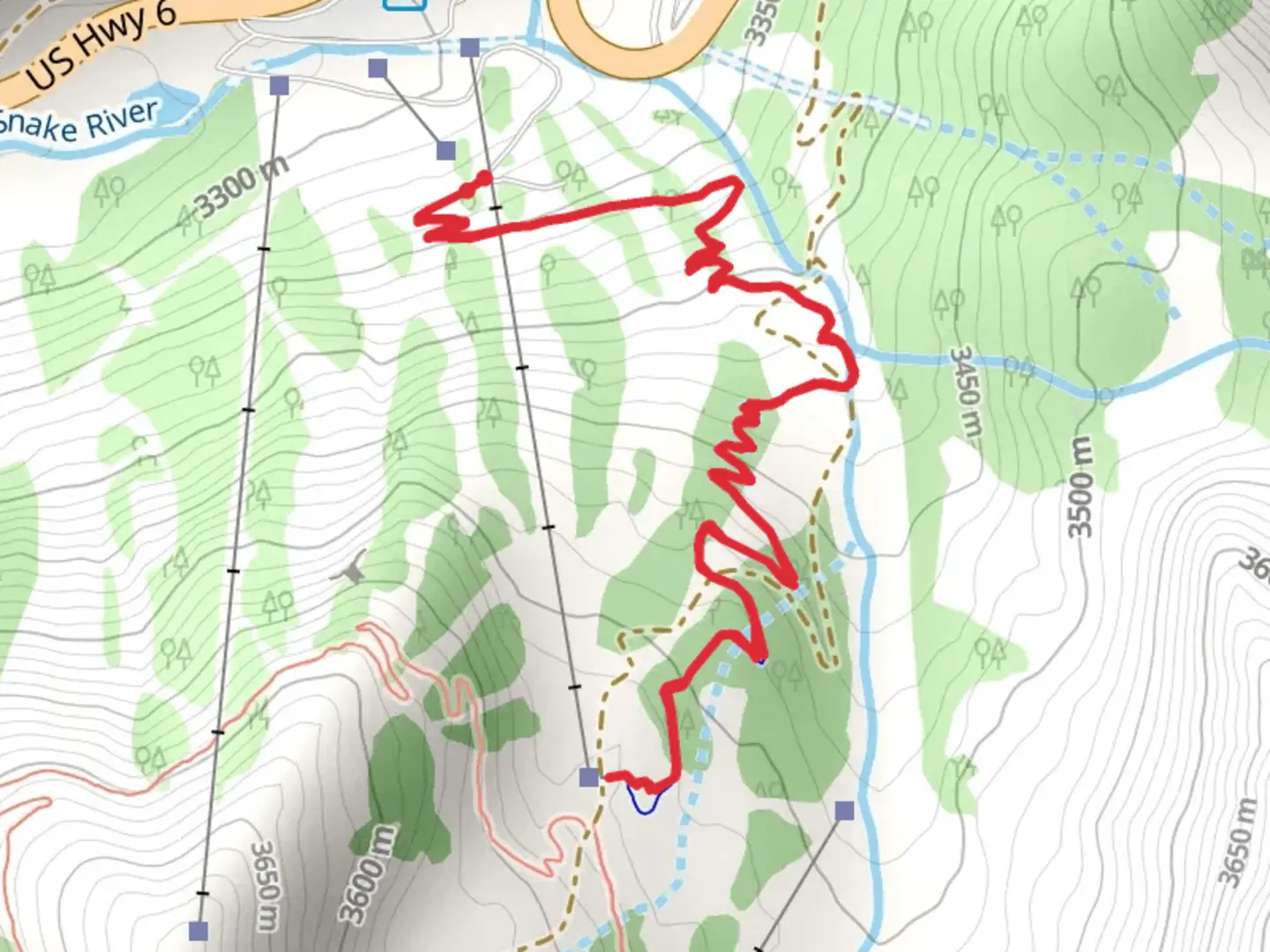 An image depicting the trail Argentine North Fork Trail and its surrounding area.