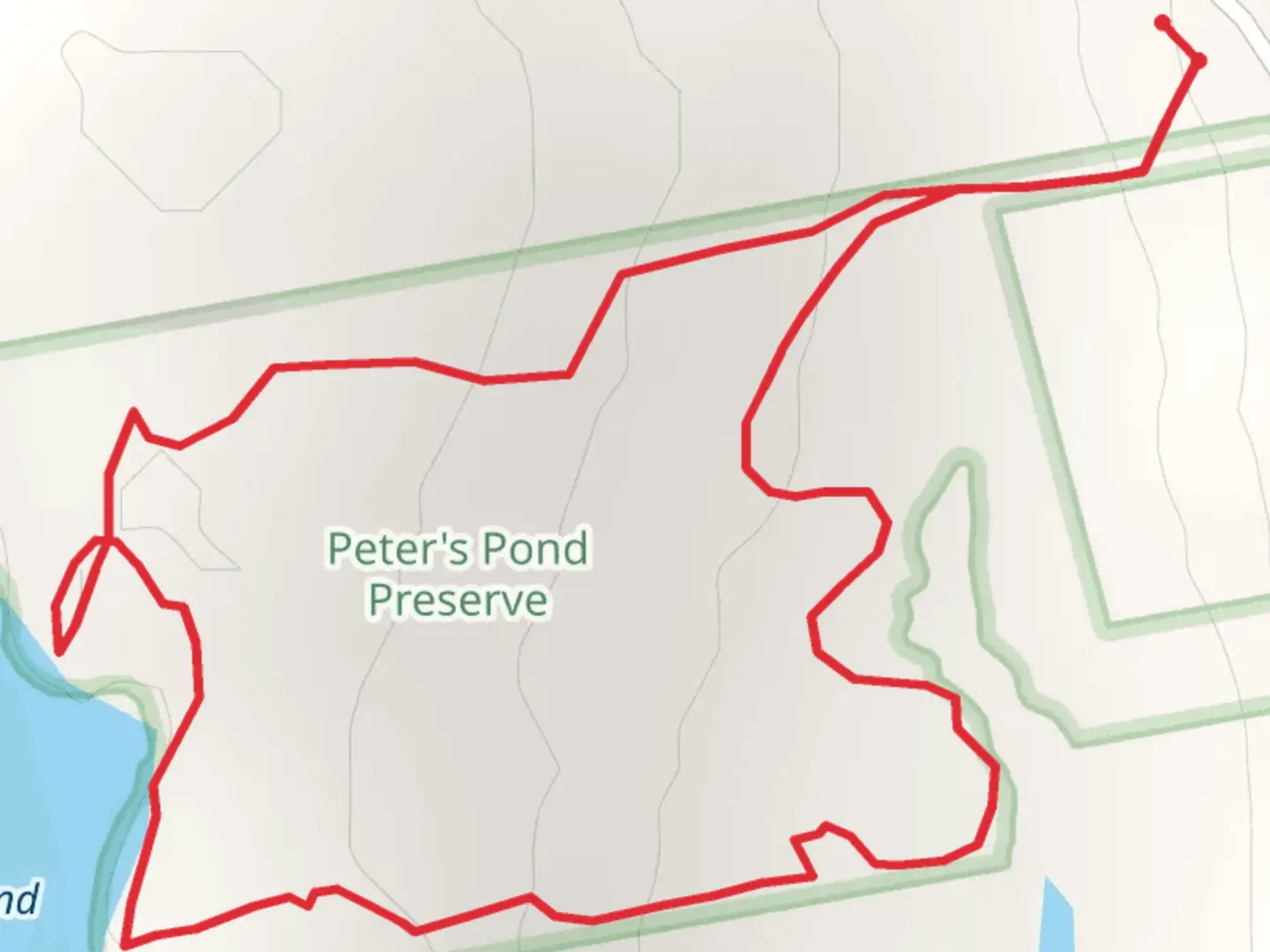 An image depicting the trail Gross Pond - Dutch Neck Road Loop and its surrounding area.