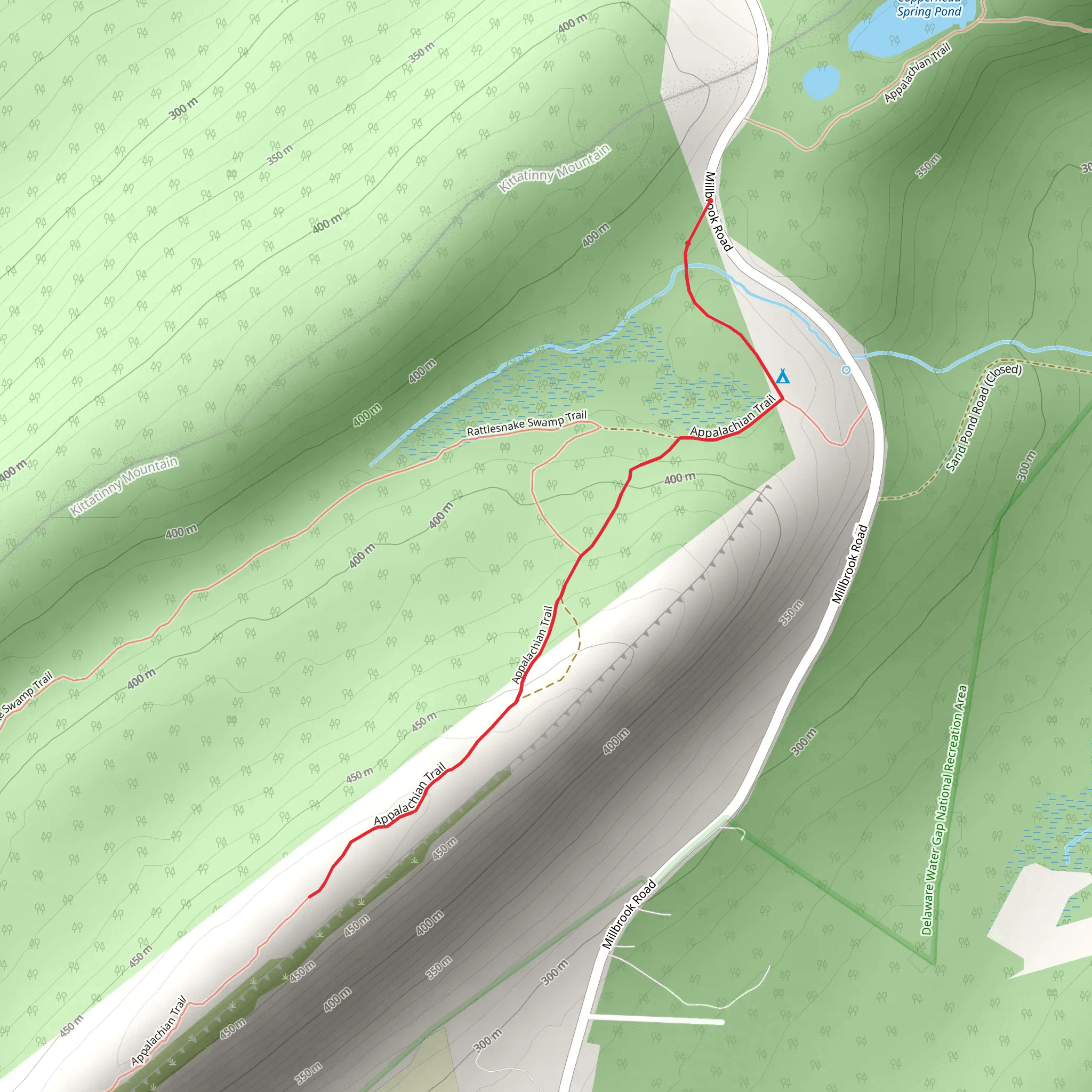 Appalachian Trail - Millbrook Road mobile static map