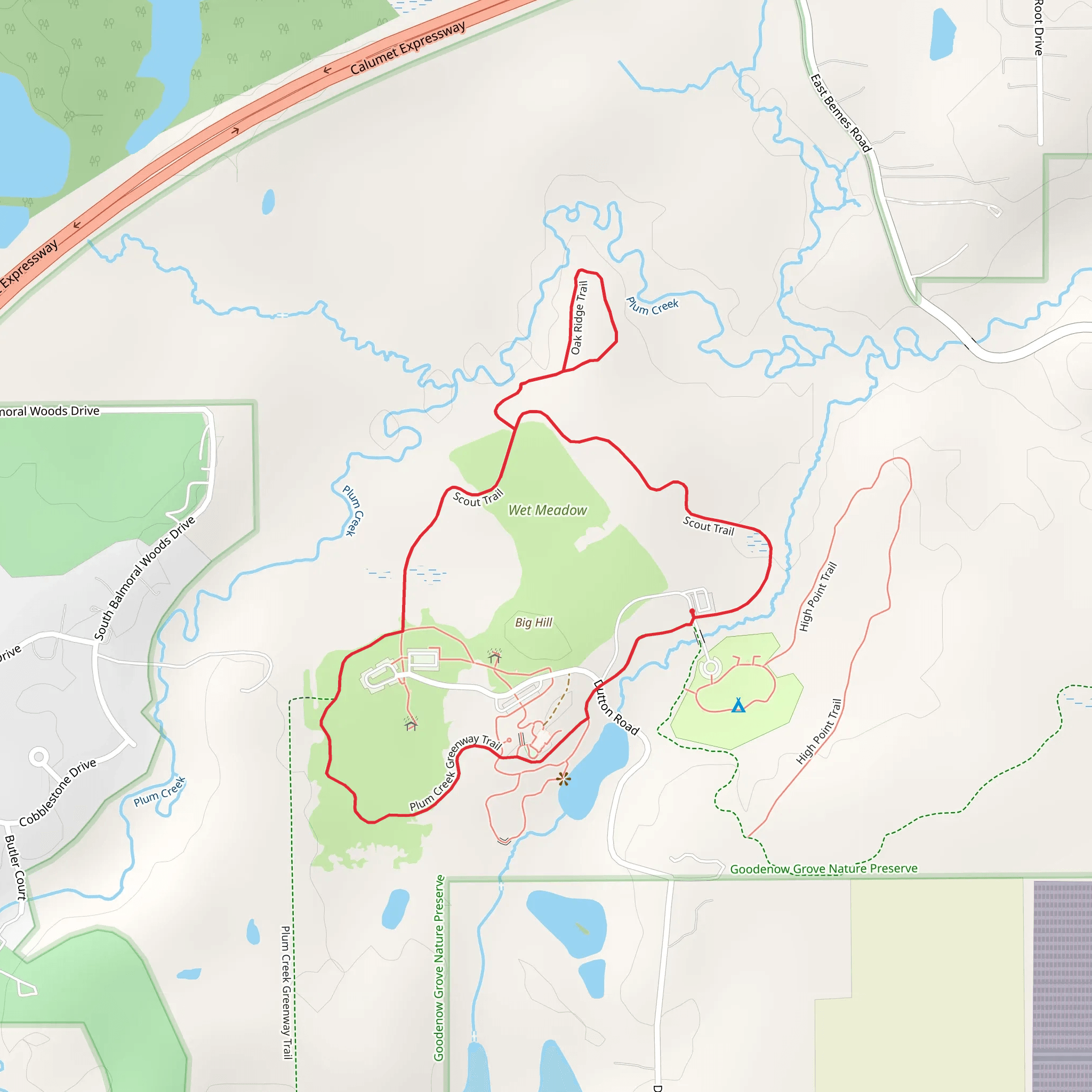 Big Hill Loop mobile static map