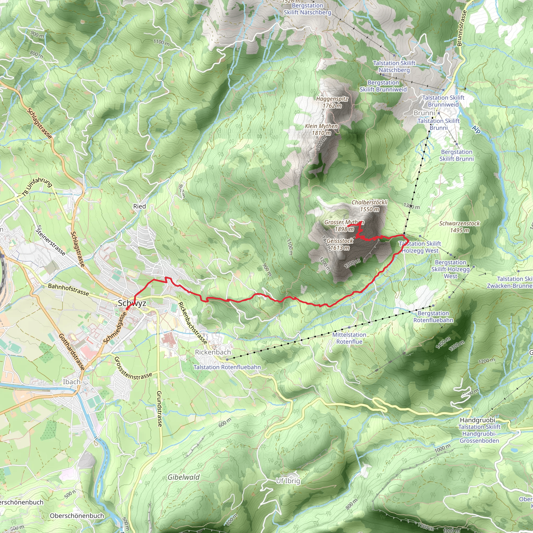 Grosser Mythen - das Wahrzeichen von Schwyz mobile static map