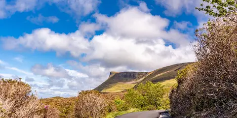 An image depicting the trail The Gleniff Horseshoe – Benwisken Trail and its surrounding area.