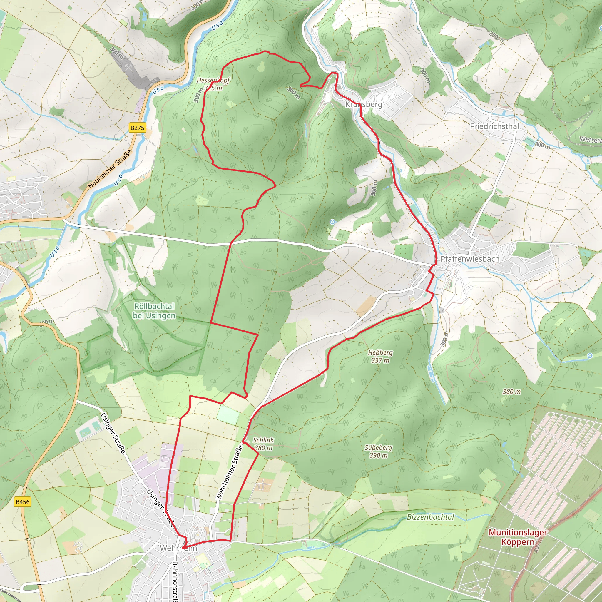 Wehrheim North Loop mobile static map