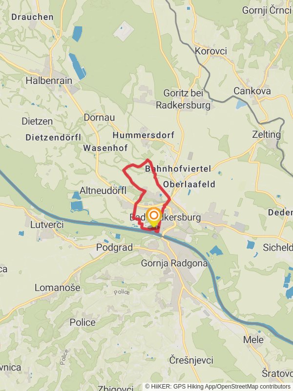 Bad Radkersburg Loop Trail mobile static map
